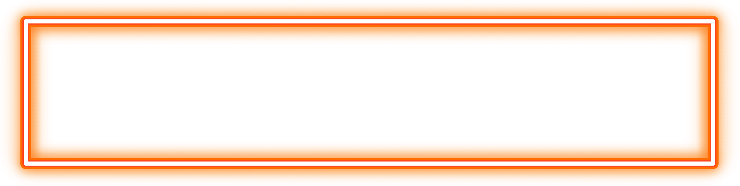 Orange Neon Rectangular Frame